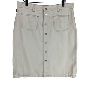 Vintage Tommy Hilfiger low rise khaki knee length skirt